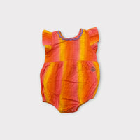 Kip & Co Tie-Dye Seersucker Romper, Size 0