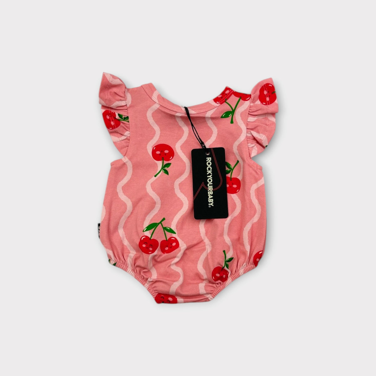 Rock Your Baby Pink Cherry Romper, Size 000