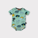 Kip & Co Blue Storm Print Bodysuit, Size 00