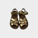 Gold Saltwater Sandals, Size EU 25