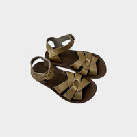 Gold Saltwater Sandals, Size EU 25