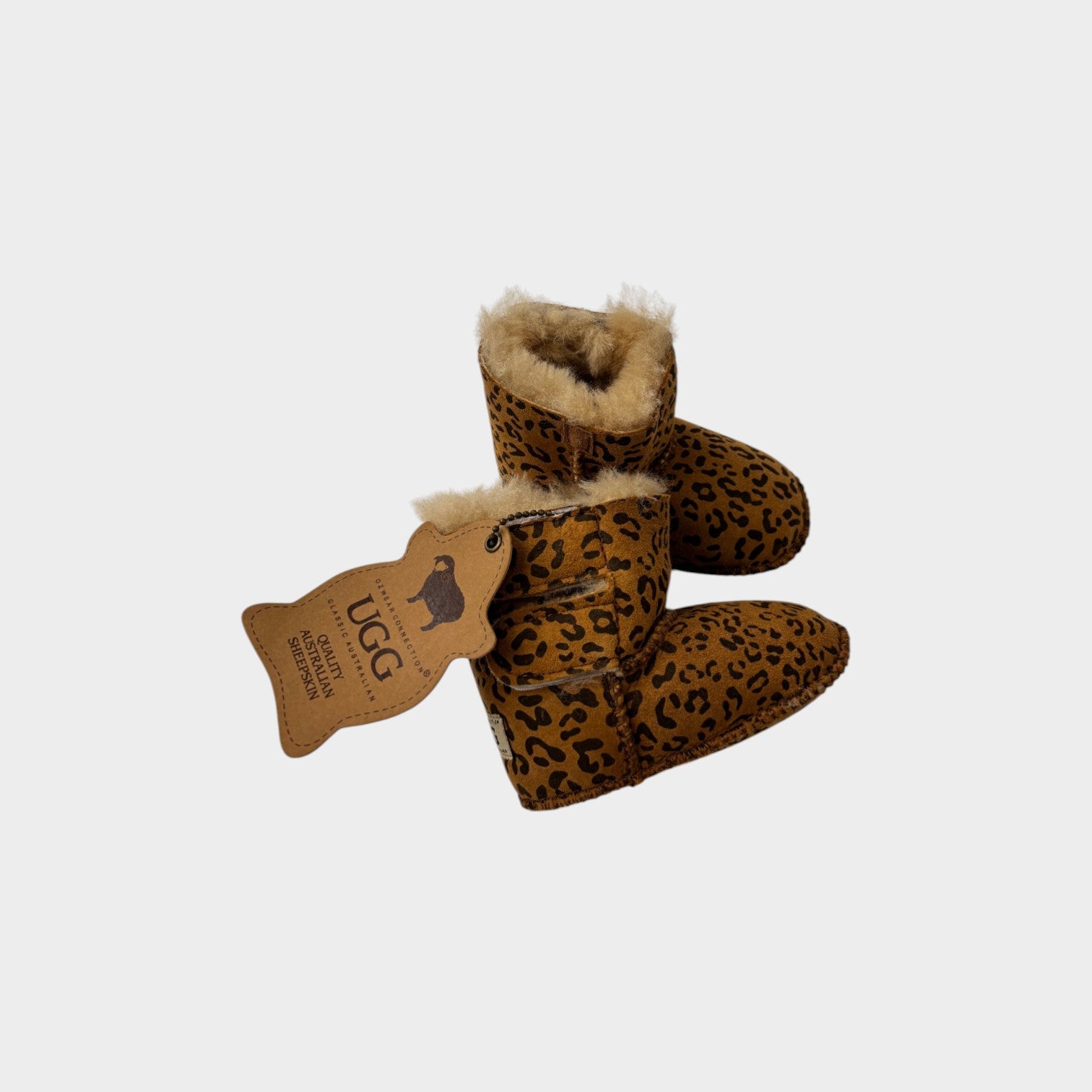 UGG Australia Leopard Slippers, Size 00