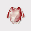 Marrimekko Red & White Stripe Bodysuit, Size 00