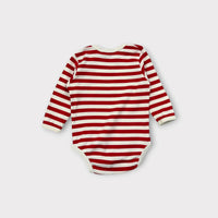 Marrimekko Red & White Stripe Bodysuit, Size 00
