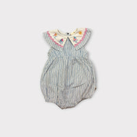 Goldie & Ace Stripe Sailor Romper, Size 0