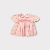 Vintage Pink Smocked Dress, Size 00
