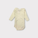 Petit Bateau Cream Bodysuit, Size 00