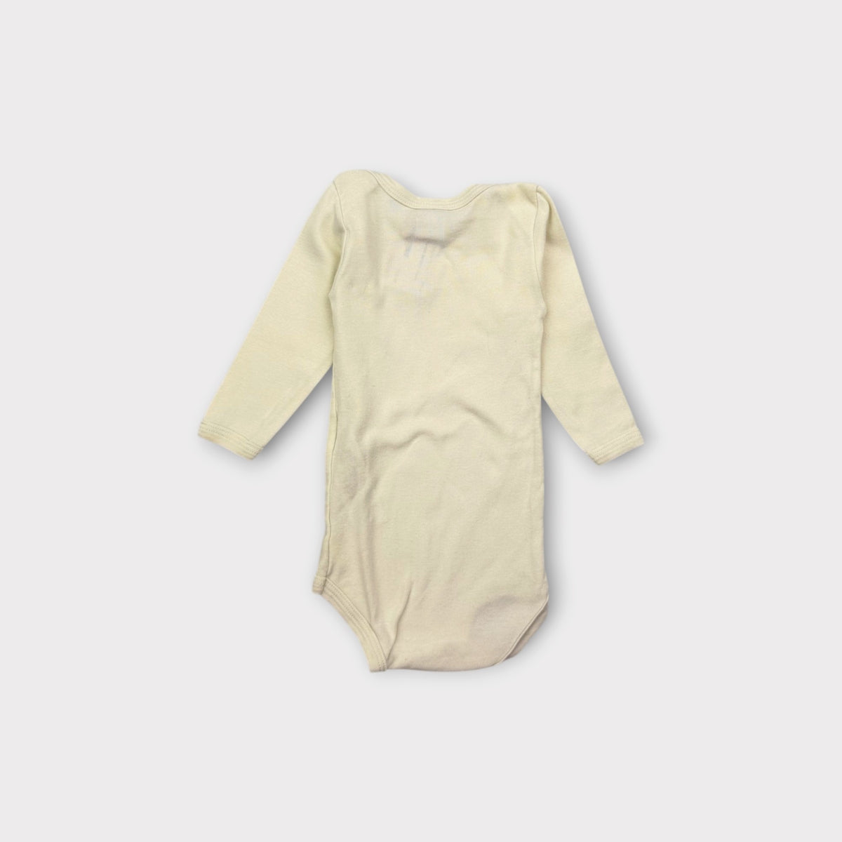 Petit Bateau Cream Bodysuit, Size 00