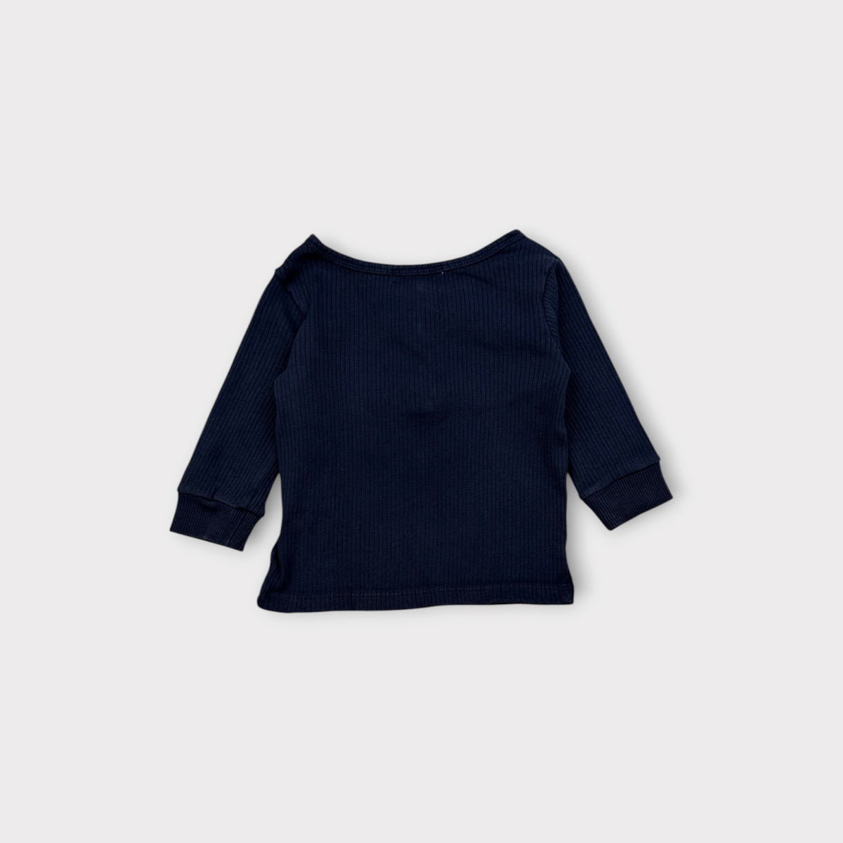 Purebaby Ribbed Long Sleeve, Size 00