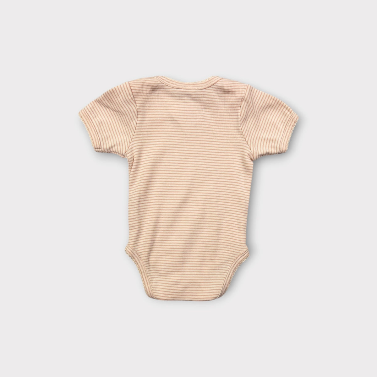 Nature Baby Pink Stripe Bodysuit, Size 000