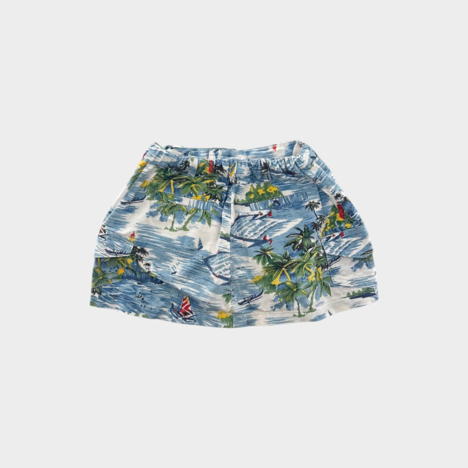 Hawaiian Print Skirt, Size 2