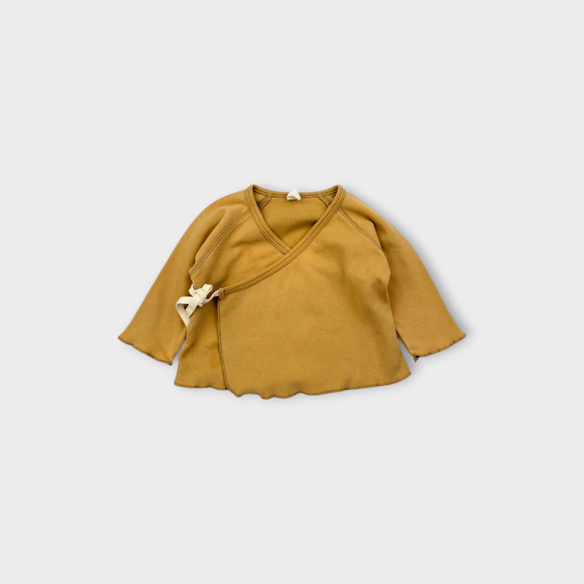 Quincy Mae Mustard Matching Set, Size 00