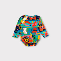 Halcyon Nights x Jenny Kee Bodysuit, Size 00