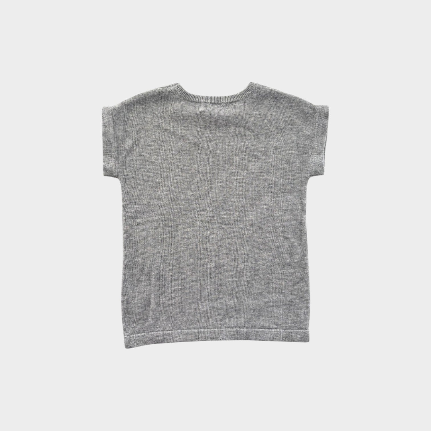 Miann & Co Grey Knit Top, Size 2