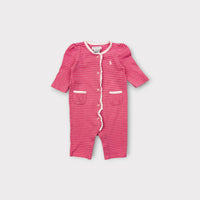 Ralph Lauren Pink Stripe Onesie, Size 000