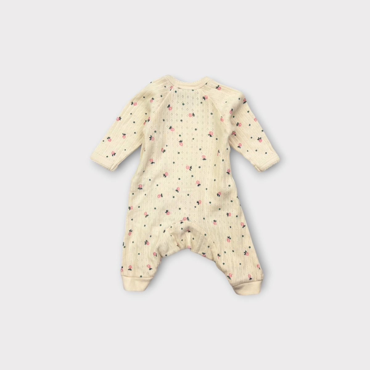 Nature Baby Floral Pointelle Wrap Onesie, Size 0000
