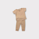 Quincy Mae Beige Matching Set, Size 00