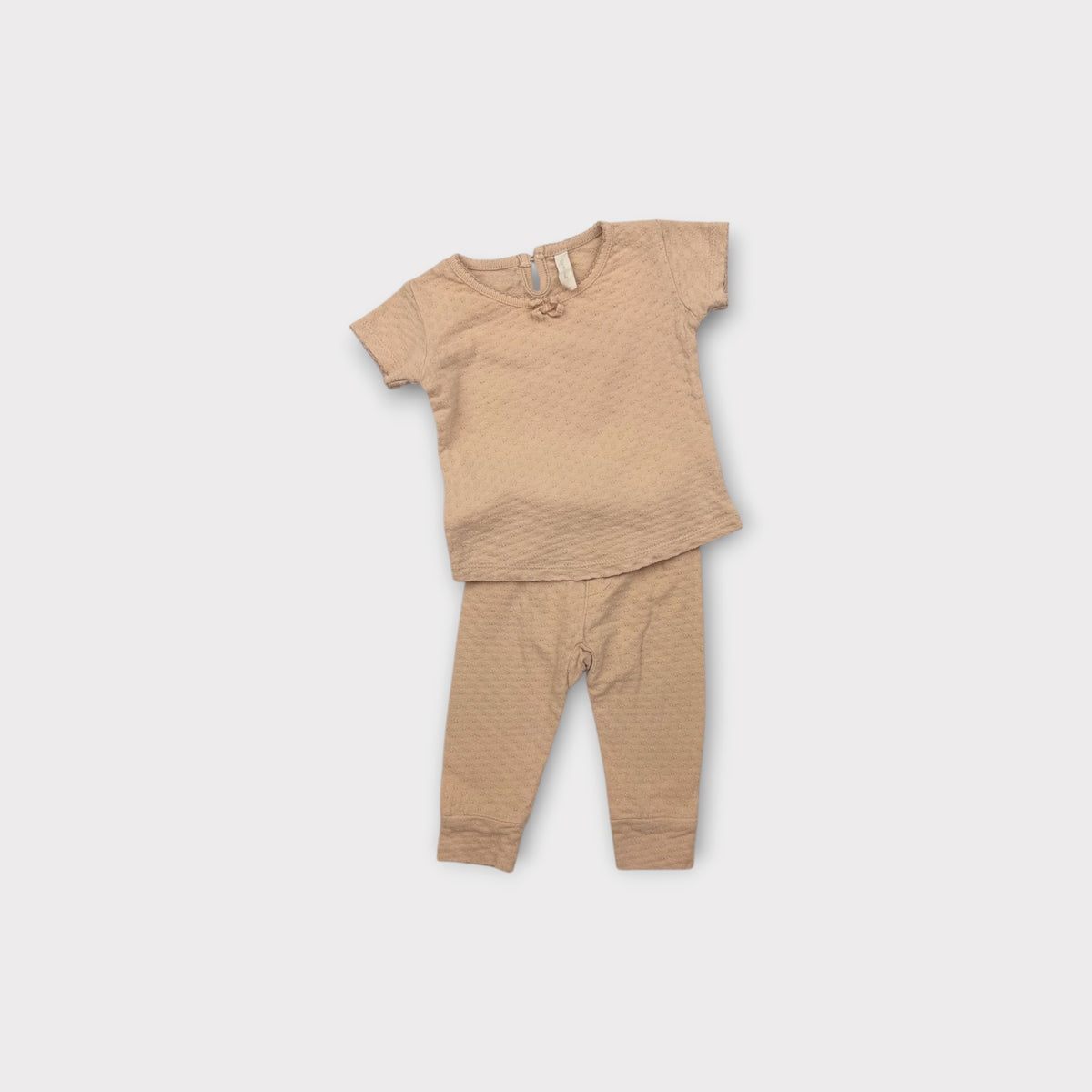 Quincy Mae Beige Matching Set, Size 00
