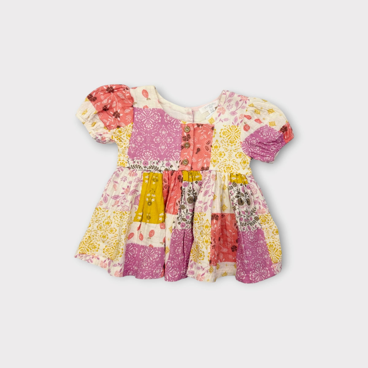 Purebaby Patchwork Dress, Size 000