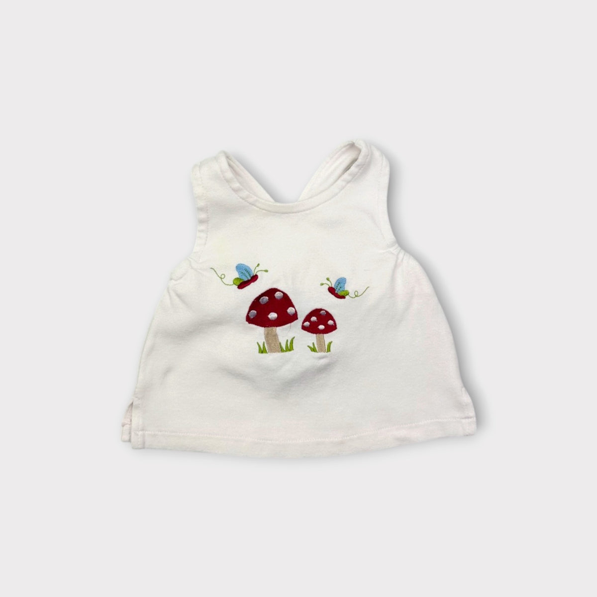 Embroidered Mushroom Top, Size 00