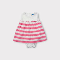 Jacadi Paris Pink Stripe Dress, Size 000
