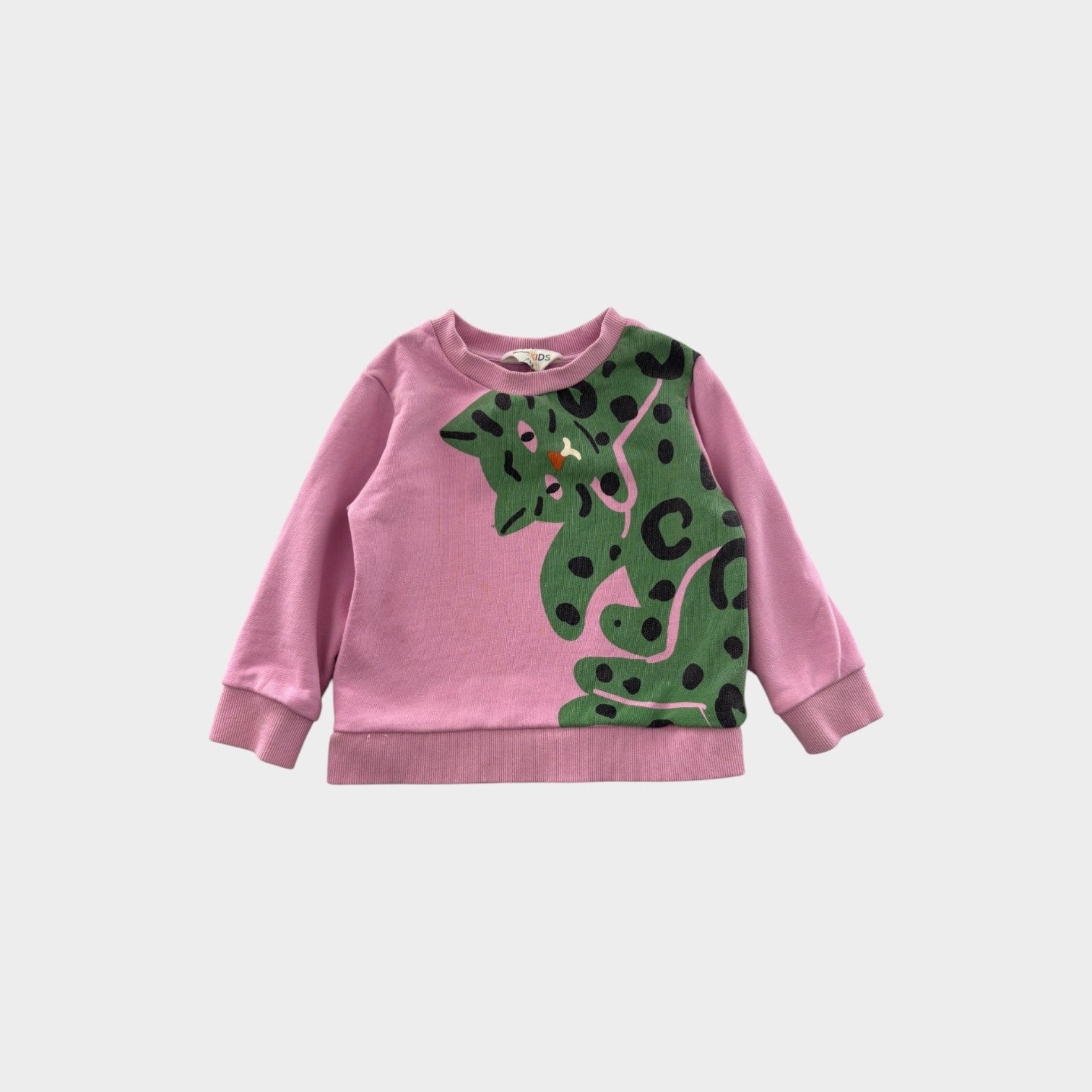 Gorman Kids Green Cat Jumper, Size 2