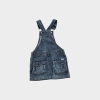 Fred Bare Denim Pinafore Dress, Size 2