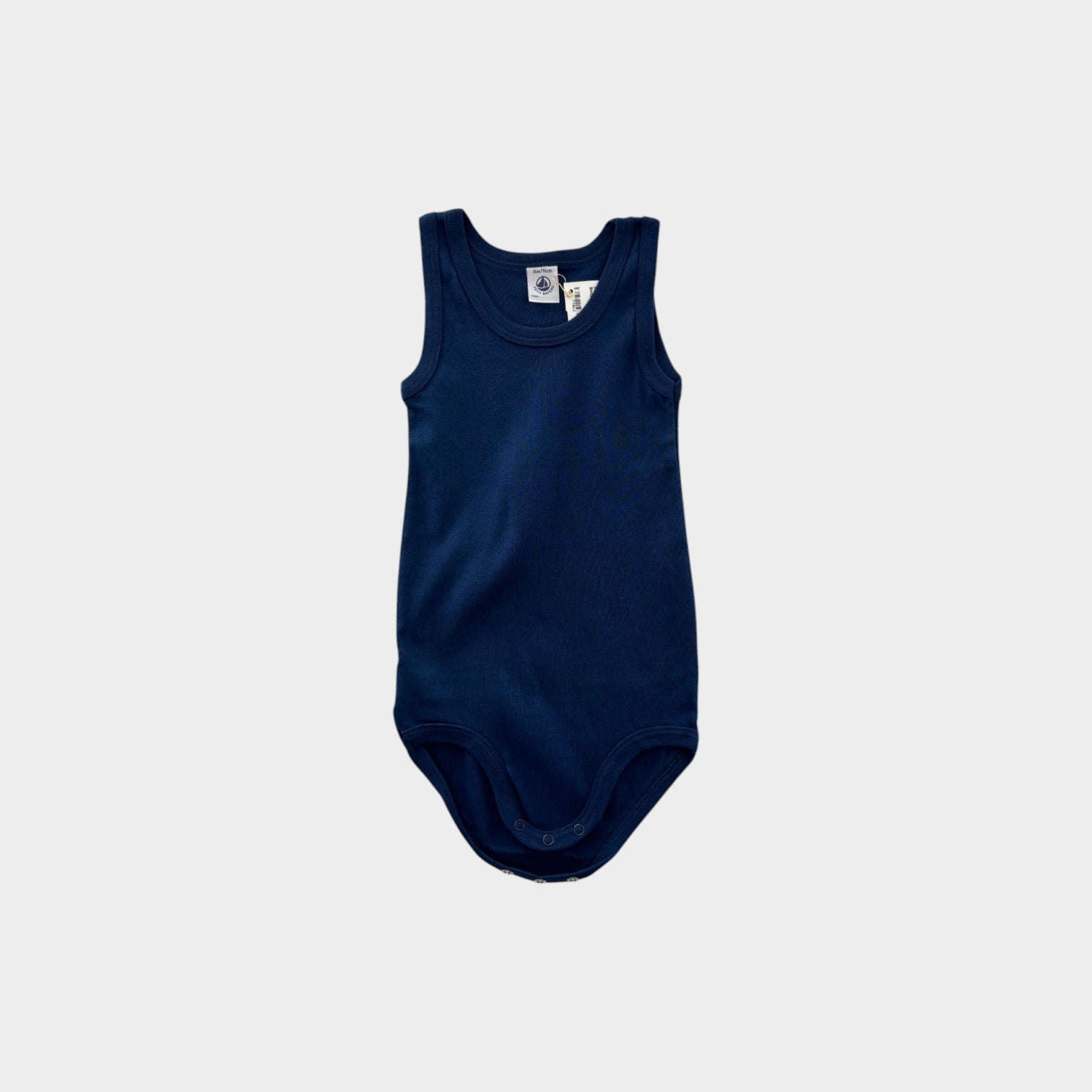 Petit Bateau Navy Bodysuit, Size 2