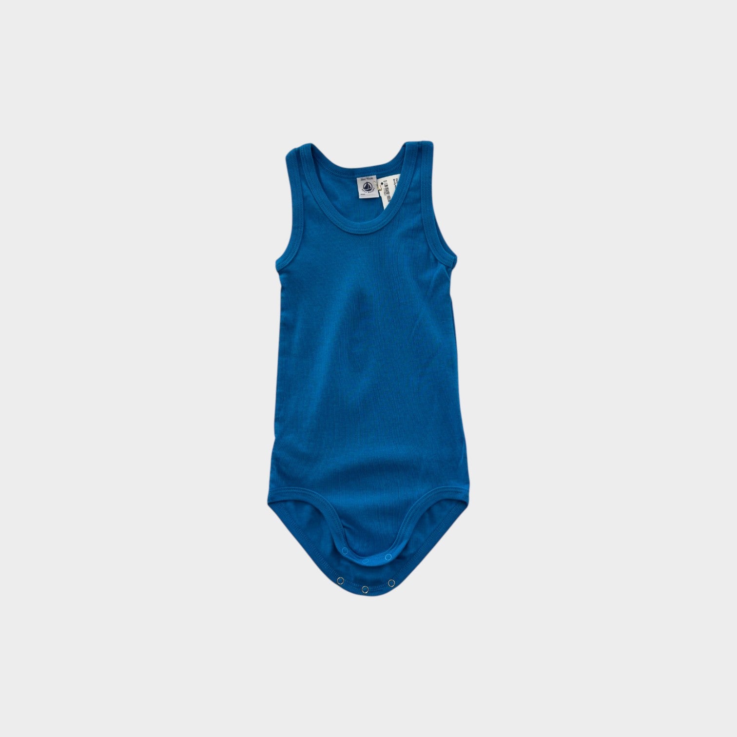 Petit Bateau Blue Bodysuit, Size 2