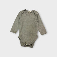 Nature Baby Grey Merino Bodysuit, Size 0