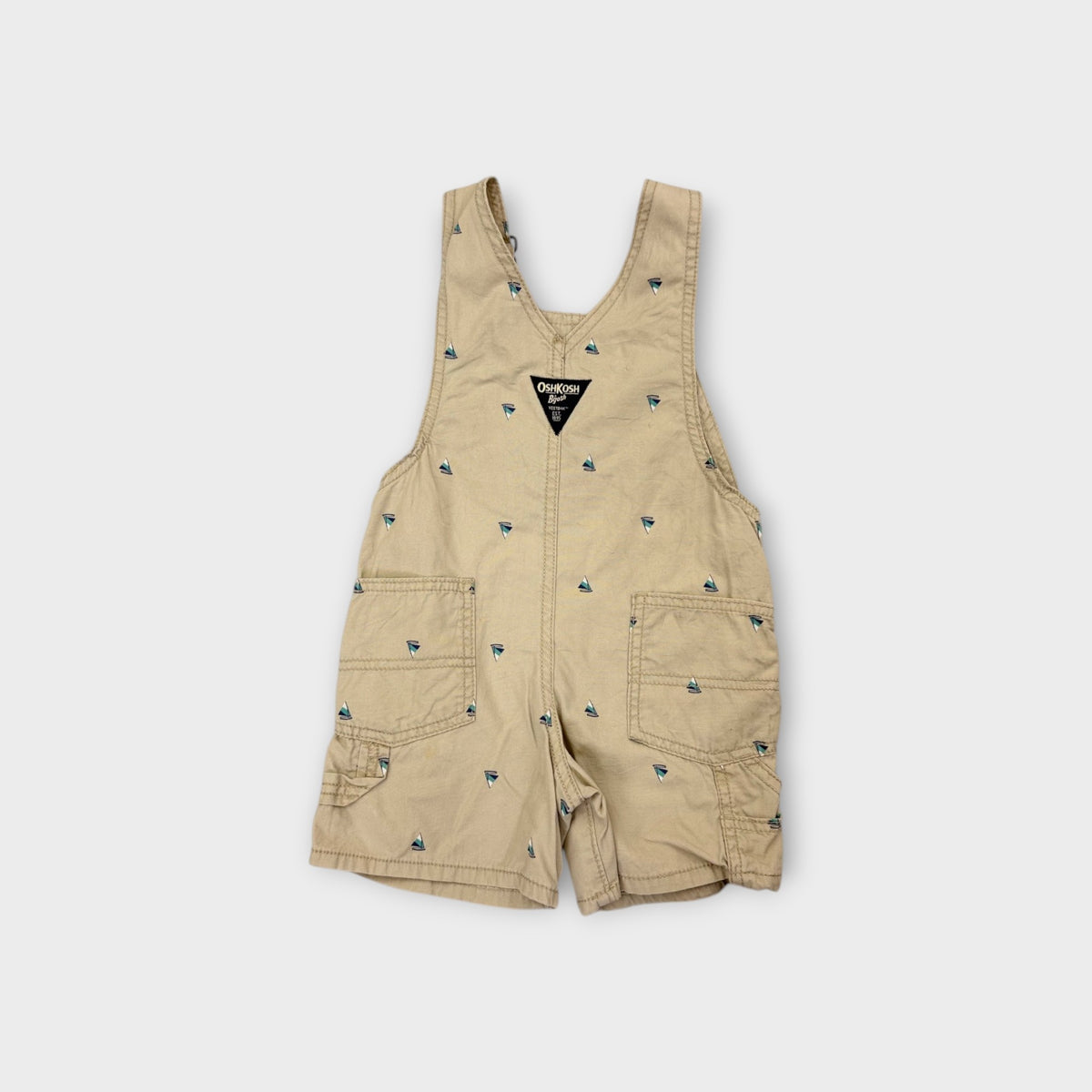 Oshkosh B'Gosh Sailboat Shortalls, Size 2