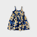 Navy Frangipani Sundress, Size 2