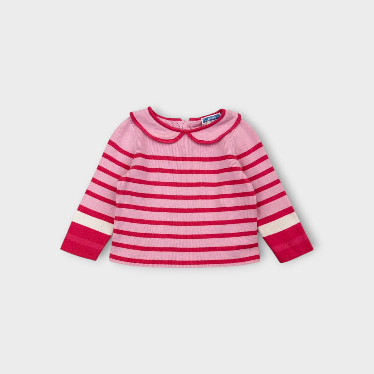 Jacadi Stripe Knit Top, Size 1