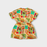 DangerKids Burger Print Dress, Size 2
