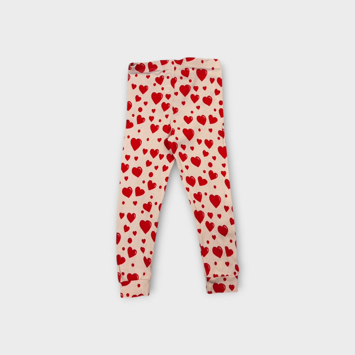 Mini Rodini Heart Print Leggings, Size 2