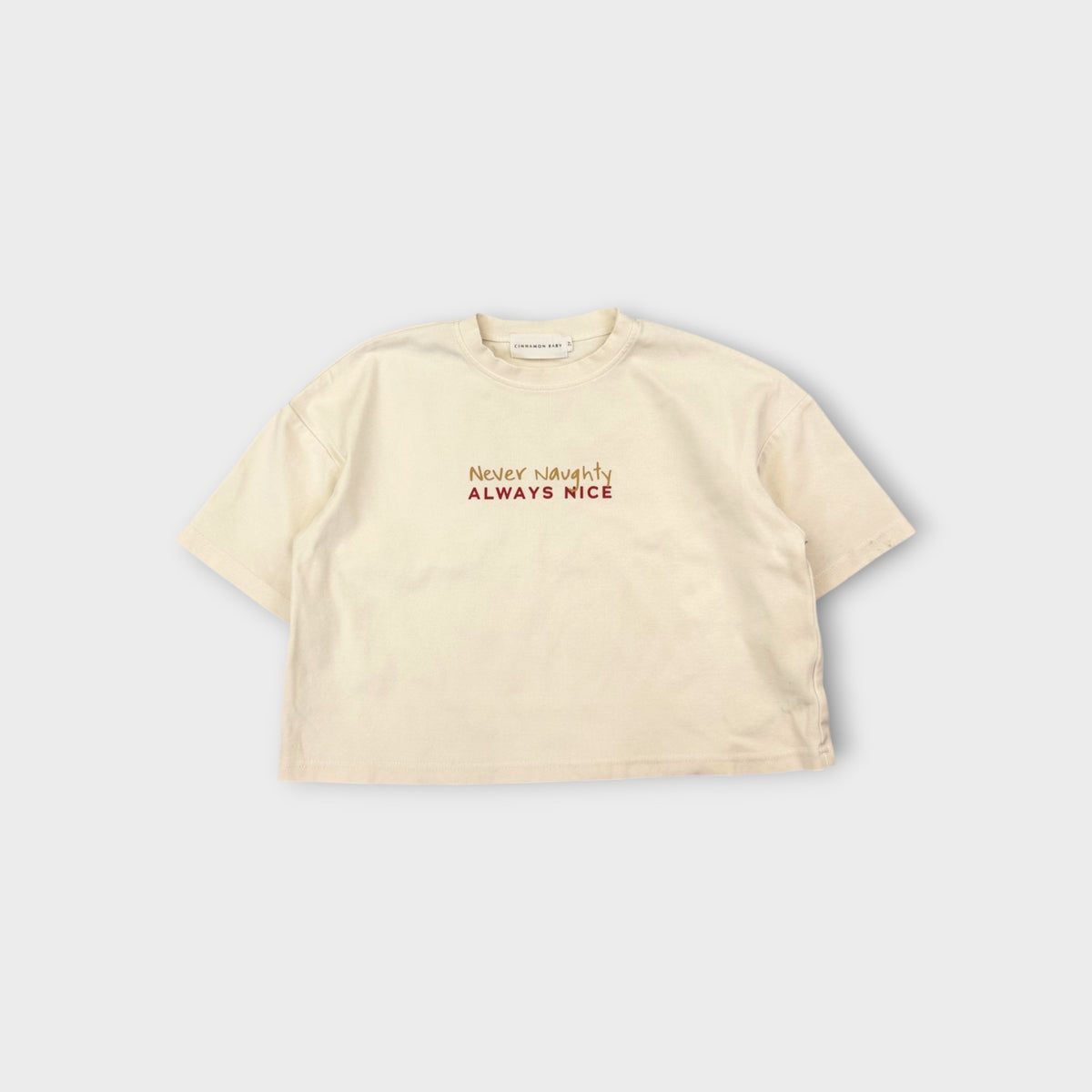 Cinnamon Baby Never Naughty T-Shirt, Size 3