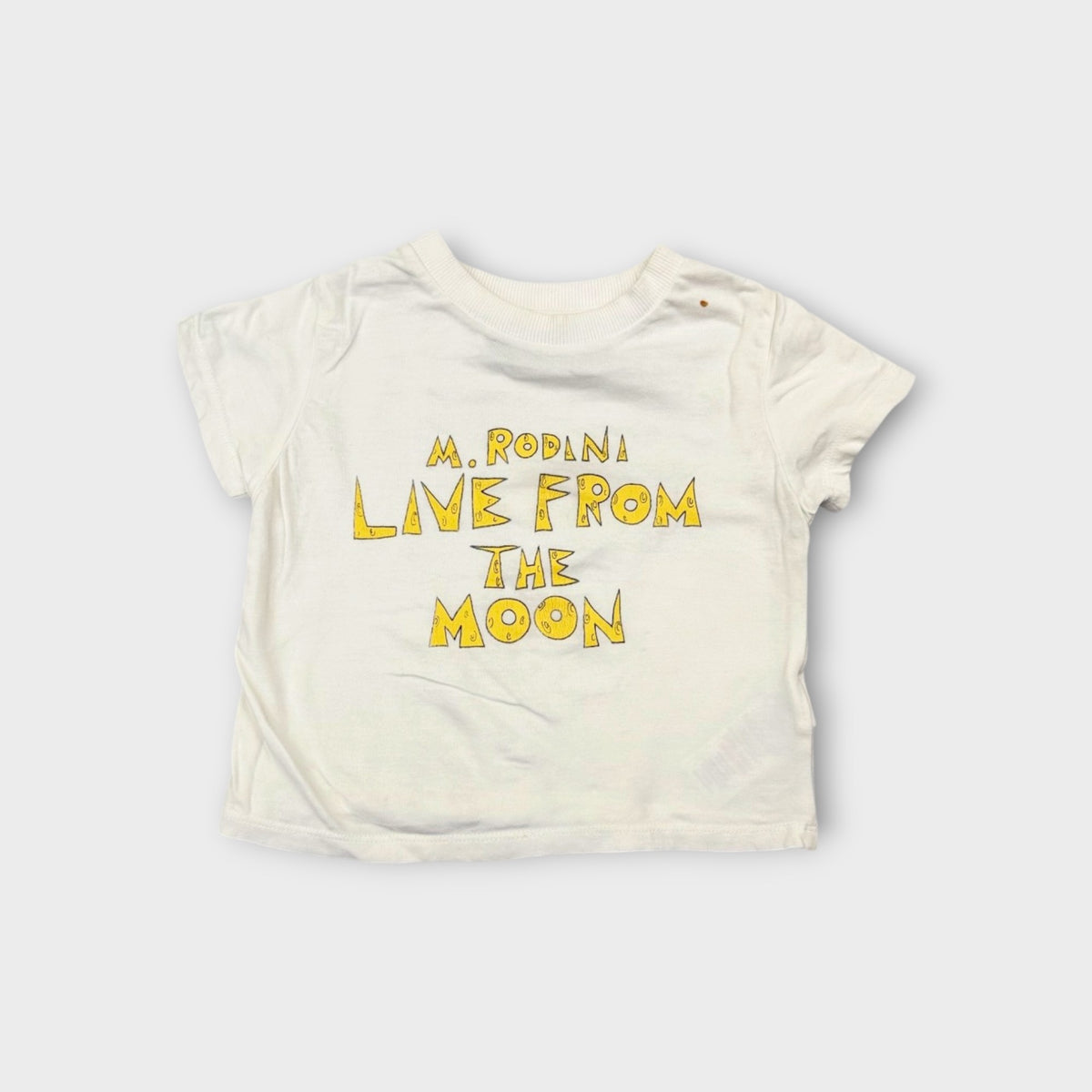 Mini Rodini Live From The Moon T-Shirt, Size 1
