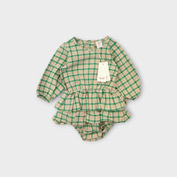 Seed Heritage Check Pattern Romper, Size 1