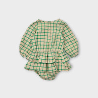 Seed Heritage Check Pattern Romper, Size 1