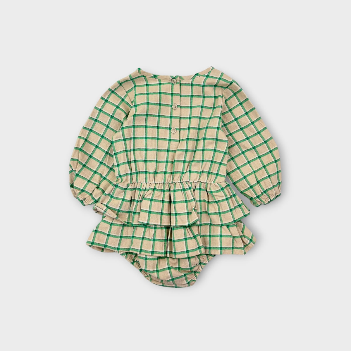 Seed Heritage Check Pattern Romper, Size 1