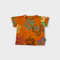 Kip & Co Snake Print T-Shirt, Size 2