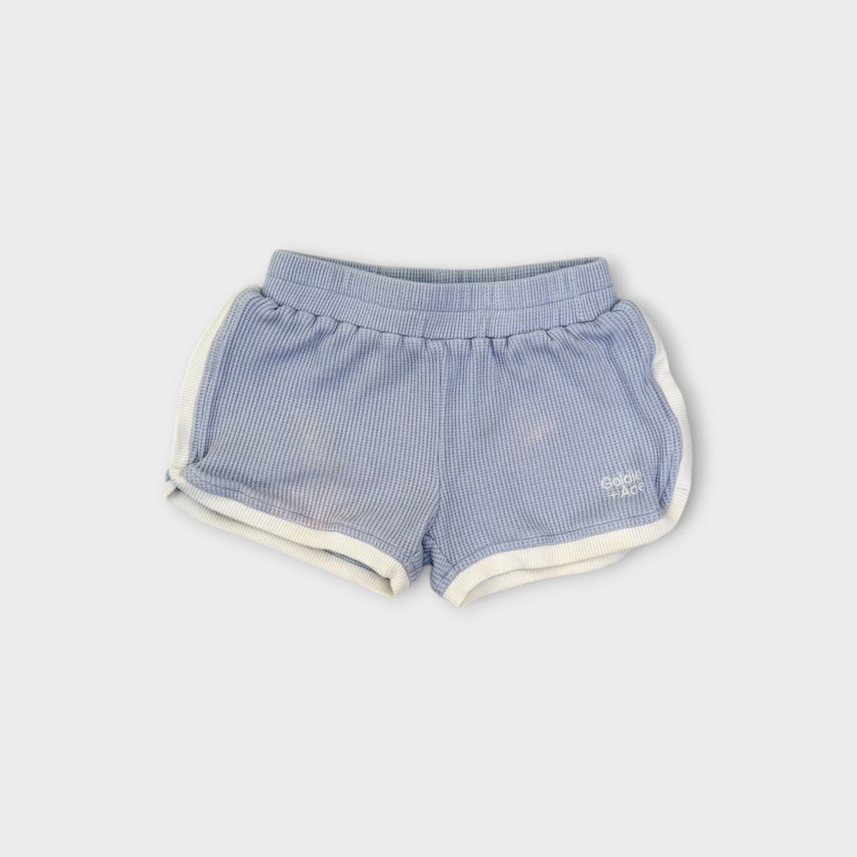 Goldie + Ace Blue Waffle Shorts, Size 3