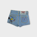 Little Marc Jacobs x Peanuts Snoopy Denim Shorts, Size 3
