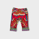 Camilla Red Embellished Print 3/4 Leggings, Size 4