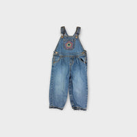 Oshkosh B'Gosh Flower Denim Overalls, Size 1