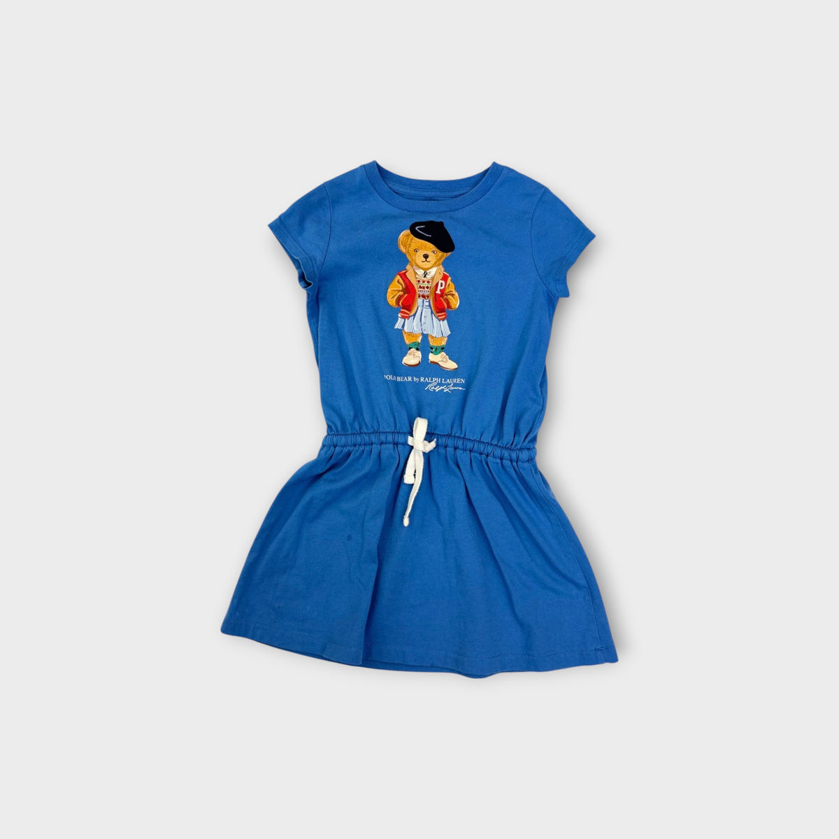 Ralph Lauren Polo Bear Drawstring Dress, Size 3