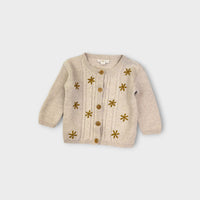 Grown Flower Embroidered Cardigan, Size 1
