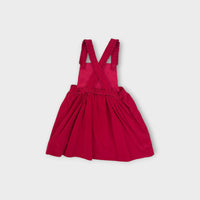 Jacadi Paris Red Corduroy Pinafore Dress, Size 18M