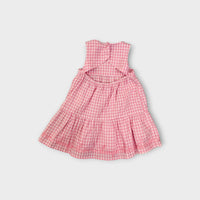 Pink Gingham Tiered Dress, Size 1