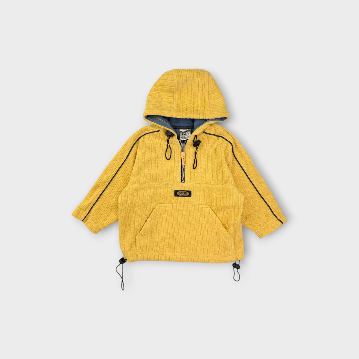 Vintage Pumpkin Patch Yellow Fleece Hoodie, Size 2